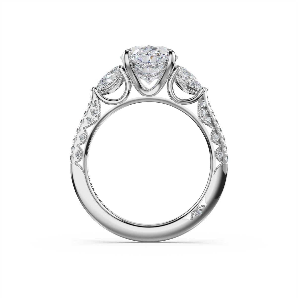 Tacori Engagement Rings in Platinum/Palladium containing Diamond 478 1.7 OV 11.5X8