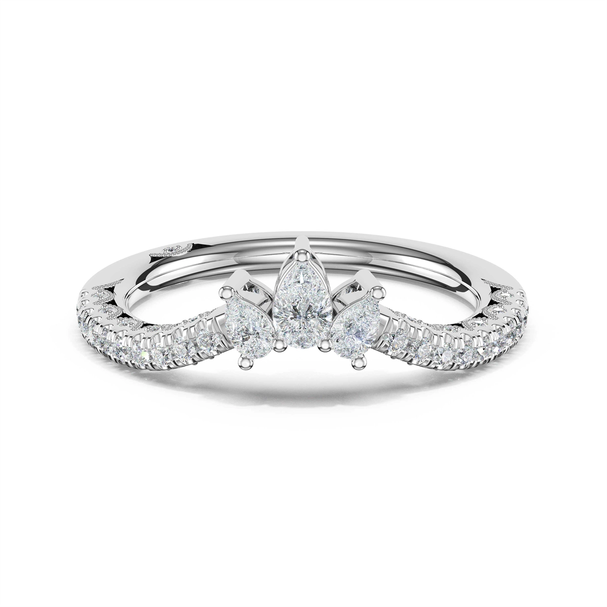 Tacori Wedding Rings in Platinum/Palladium containing Diamond 479 1.7 B 1/2