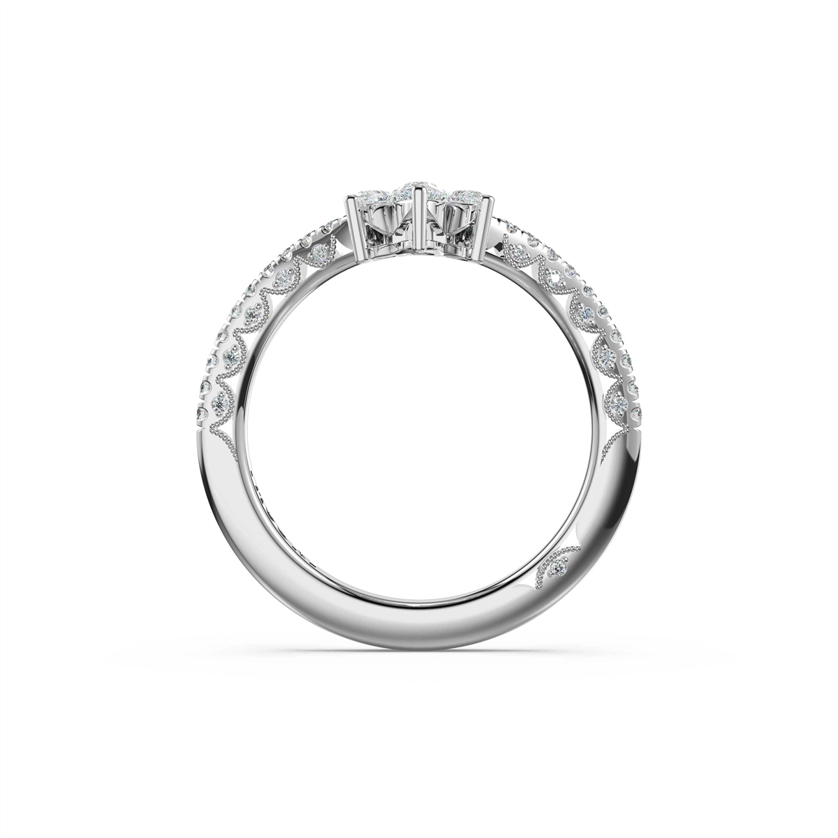 Tacori Wedding Rings in Platinum/Palladium containing Diamond 479 1.7 B 1/2