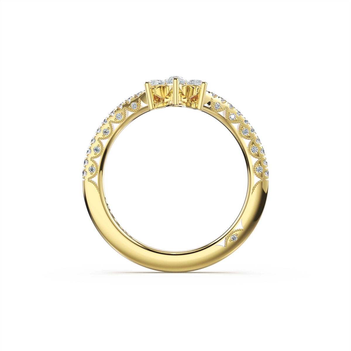 Tacori Wedding Rings in Yellow Gold containing Diamond 479 1.7 B 1/2 Y