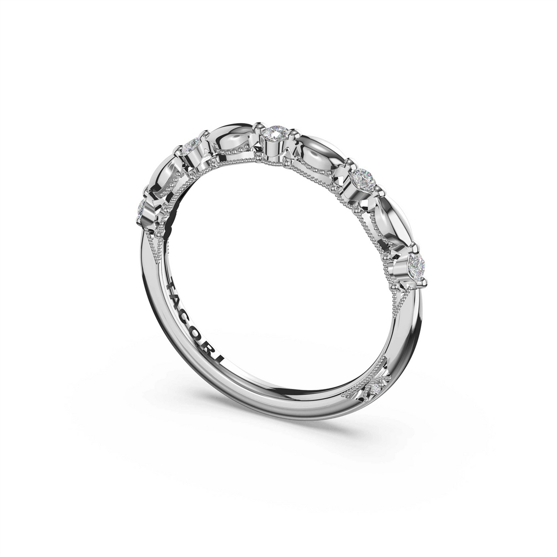 Tacori Wedding Rings in Platinum/Palladium containing Diamond 466 2.3 B 1/2