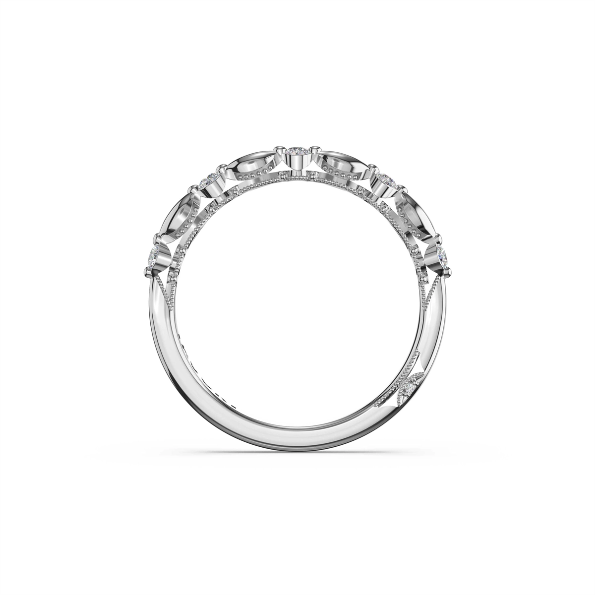 Tacori Wedding Rings in Platinum/Palladium containing Diamond 466 2.3 B 1/2