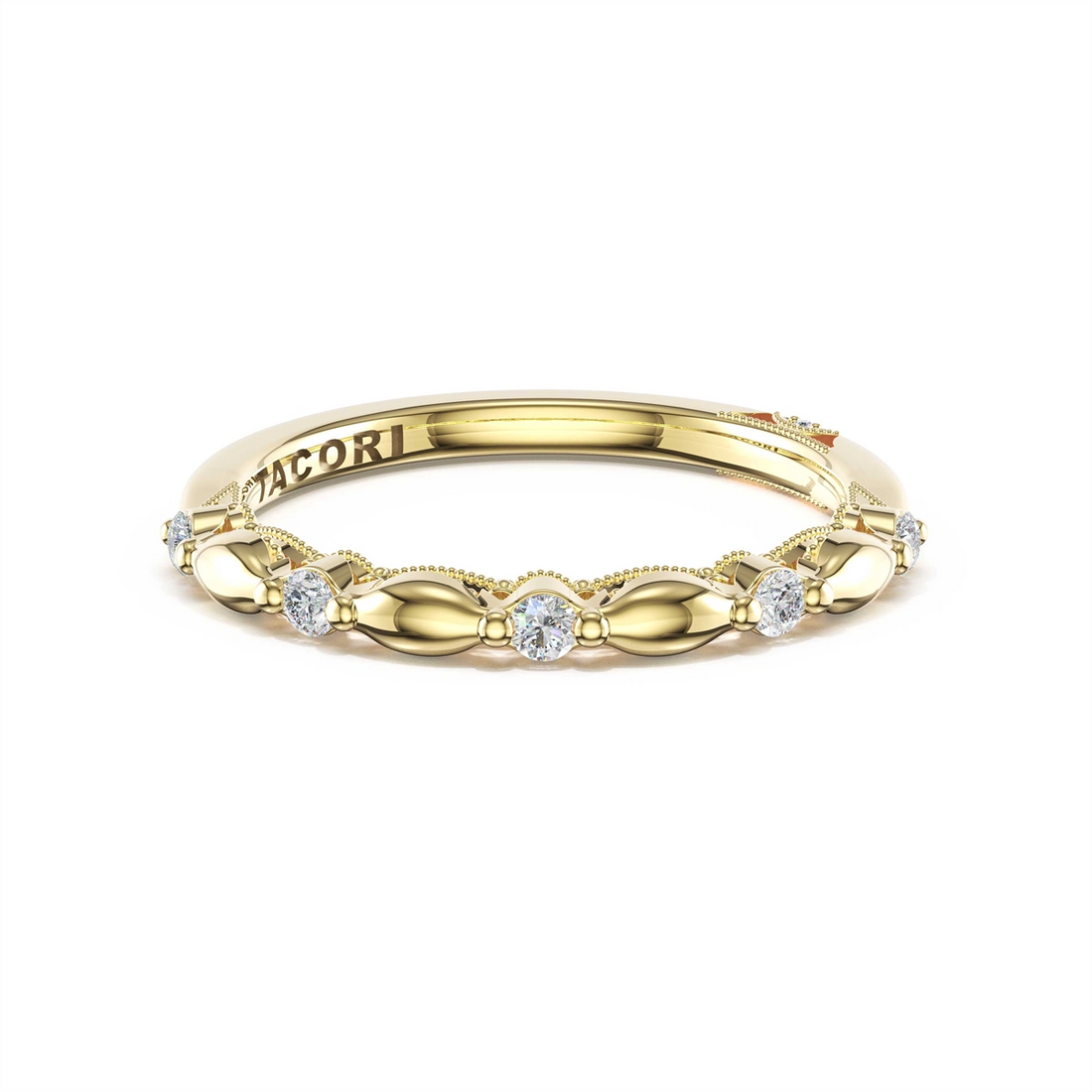 Tacori Wedding Rings in Yellow Gold containing Diamond 466 2.3 B 1/2 Y