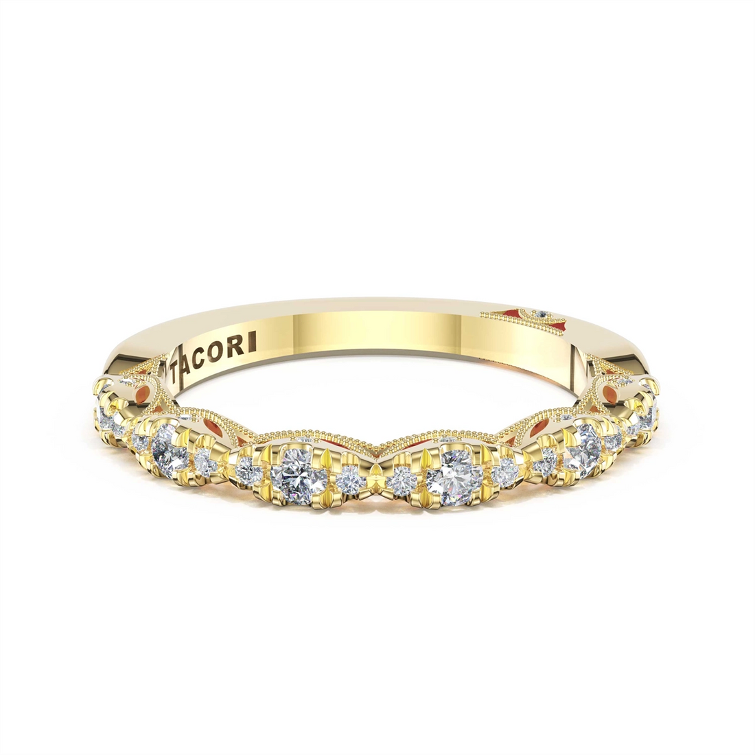 Tacori Wedding Rings in Yellow Gold containing Diamond 482 2.4 B 1/2 Y