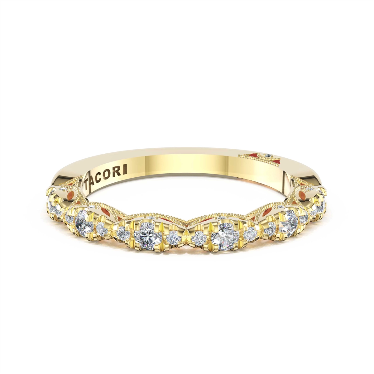 Tacori Wedding Rings in Yellow Gold containing Diamond 482 2.4 B 1/2 Y