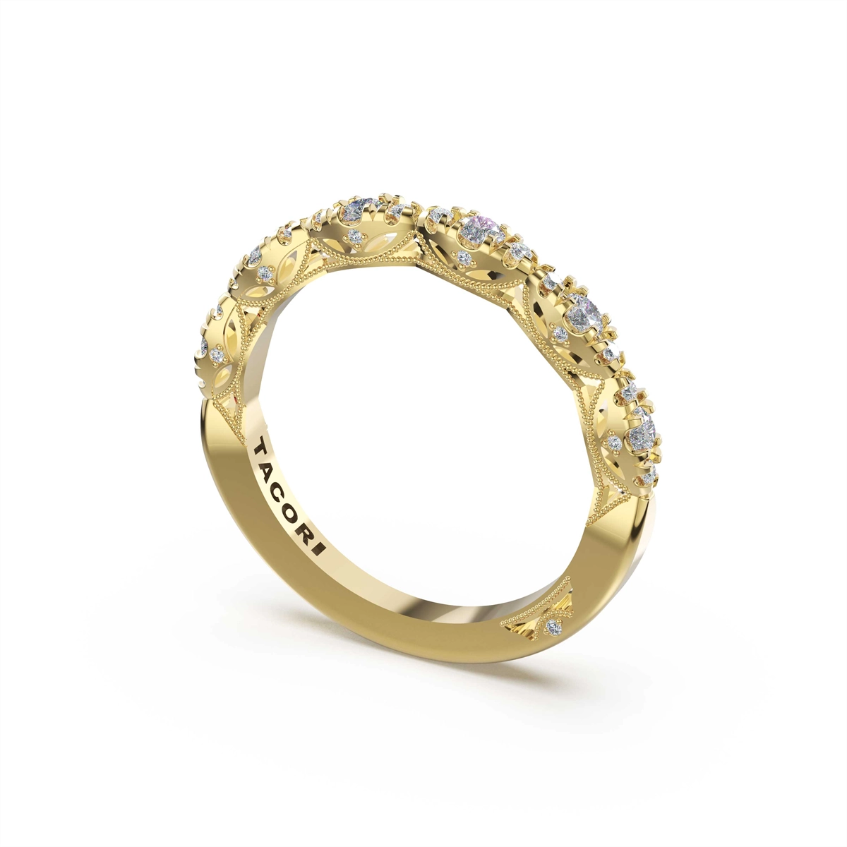 Tacori Wedding Rings in Yellow Gold containing Diamond 482 2.4 B 1/2 Y