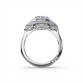 Tacori Engagement Rings in Platinum/Palladium containing Multi-gemstone, Diamond, Sapphire 470 OV 10X7 BS2