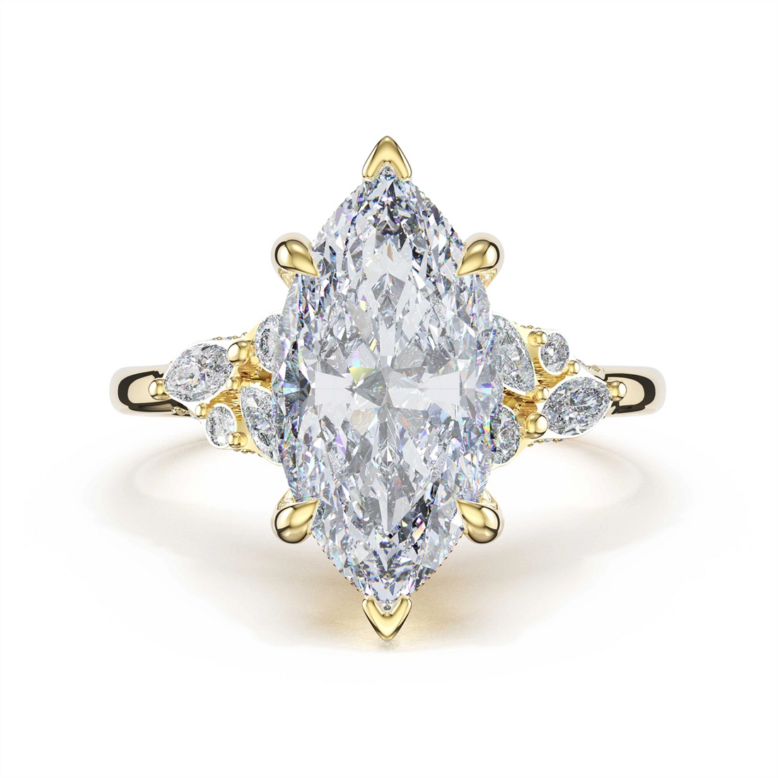 Tacori Engagement Rings in Yellow Gold containing Diamond 483 MQ 14.5X7.5 Y