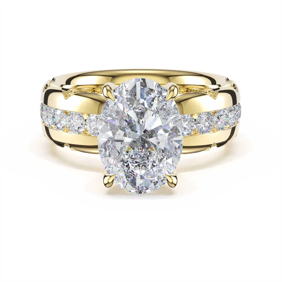 Tacori Engagement Rings in Yellow Gold containing Diamond 471 6 OV 13X9 Y