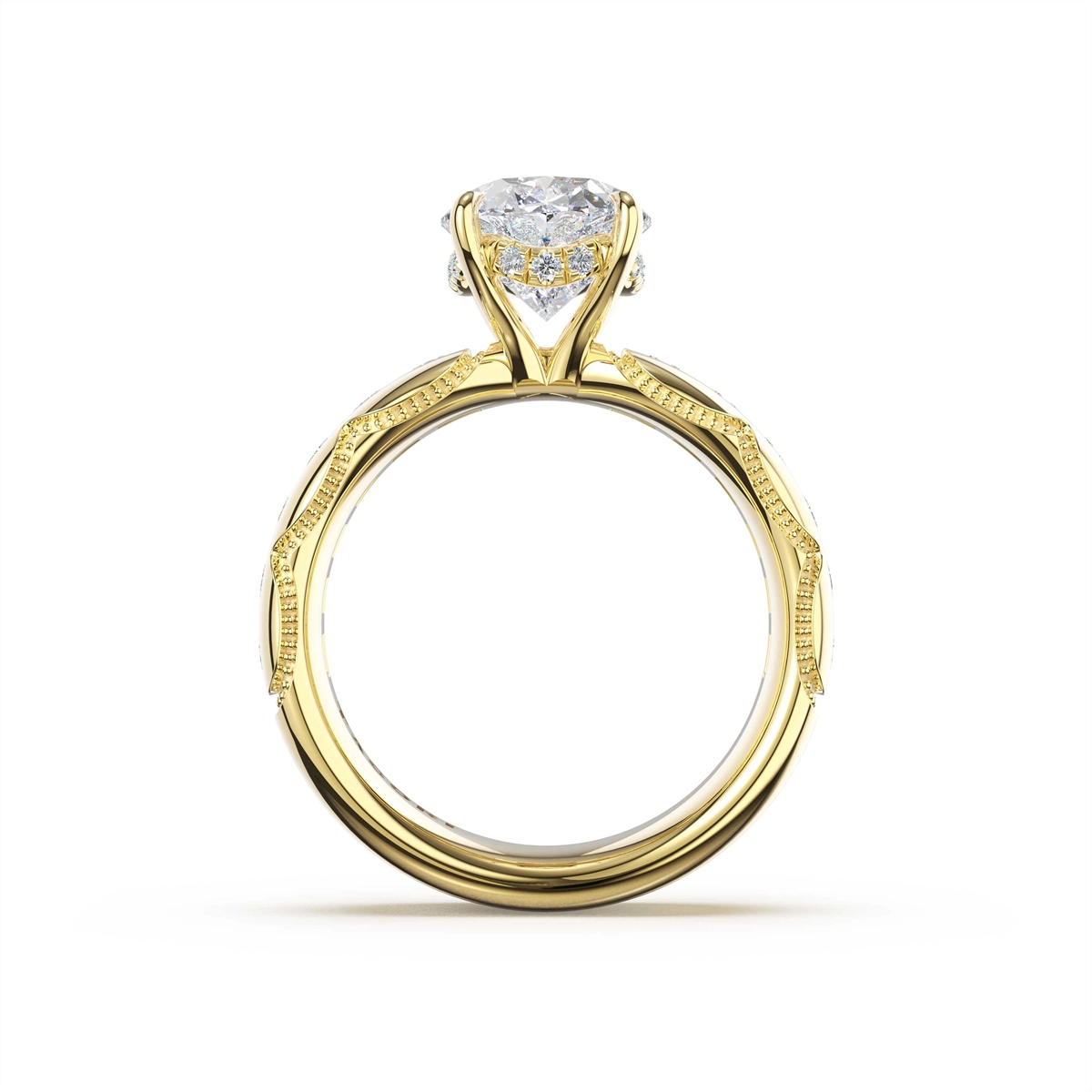 Tacori Engagement Rings in Yellow Gold containing Diamond 471 6 OV 13X9 Y