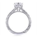 Tacori Engagement Rings in Platinum/Palladium containing Diamond 414 6 OV 12.5X9 SE