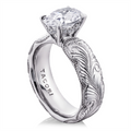 Tacori Engagement Rings in Platinum/Palladium containing Diamond 414 6 OV 12.5X9 SE
