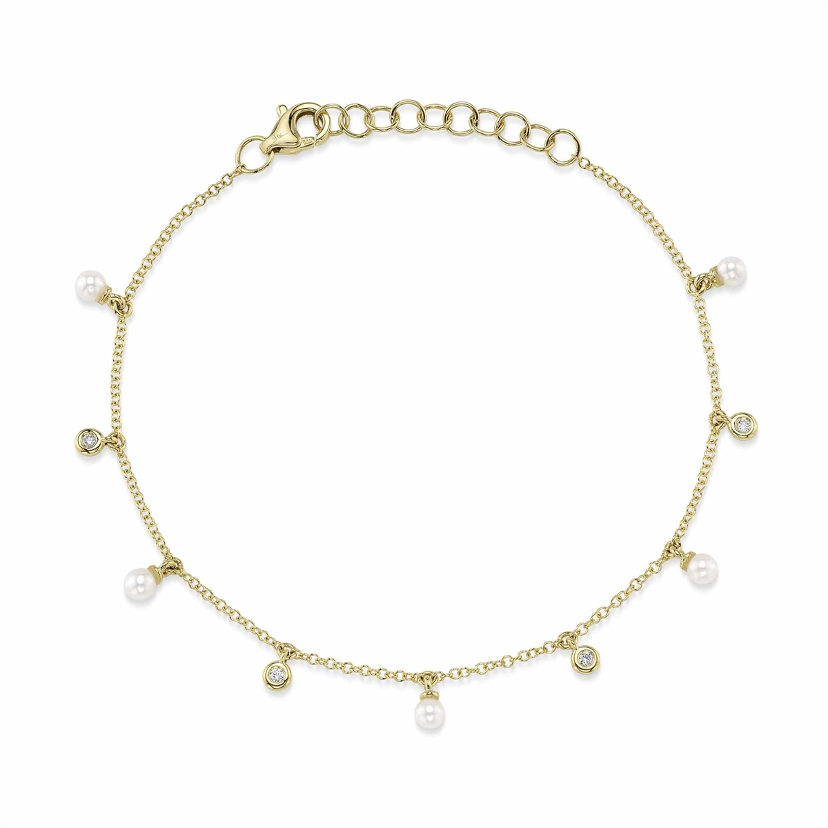 Bracelets Bracelets in Yellow Gold containing Multi-gemstone, Diamond, Pearl 465140