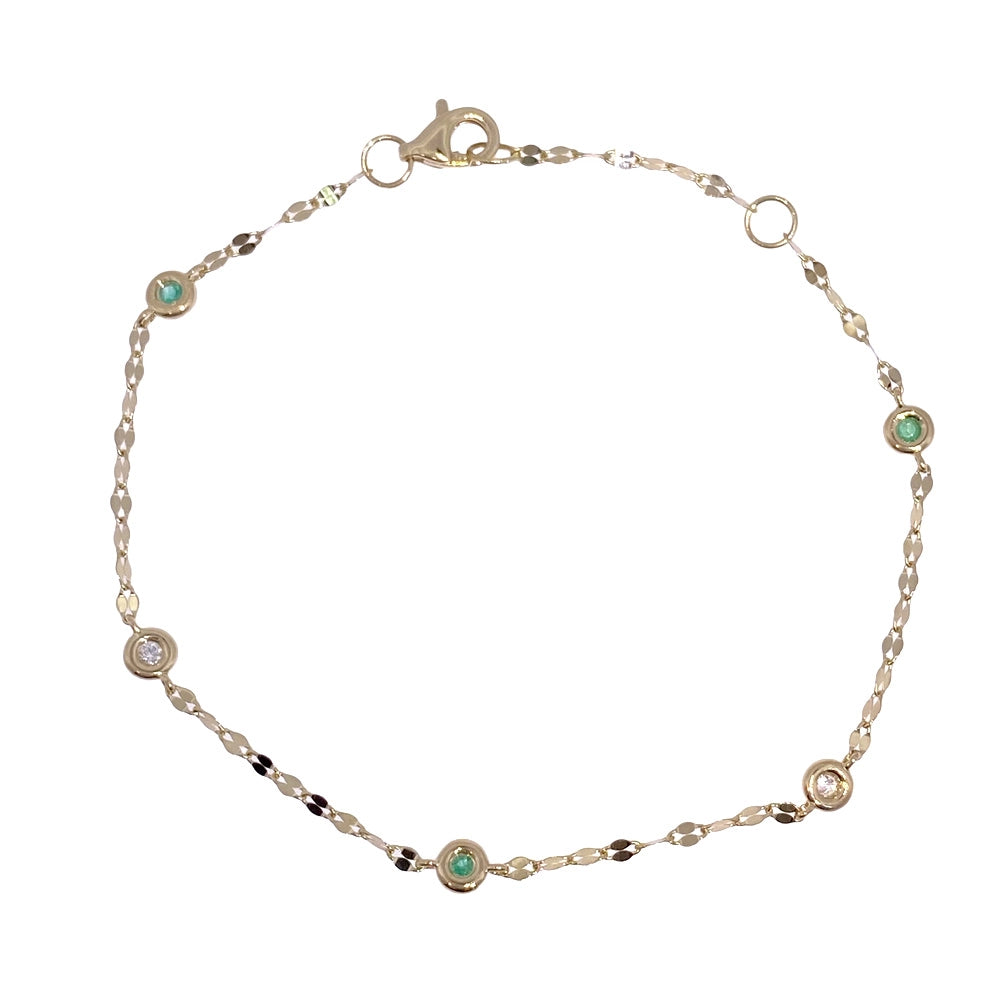 Bracelets Bracelets in Yellow Gold containing Multi-gemstone, Diamond, Emerald 465145