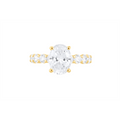 Verragio Engagement Rings in Yellow Gold containing Diamond L-801OVD4-3.5
