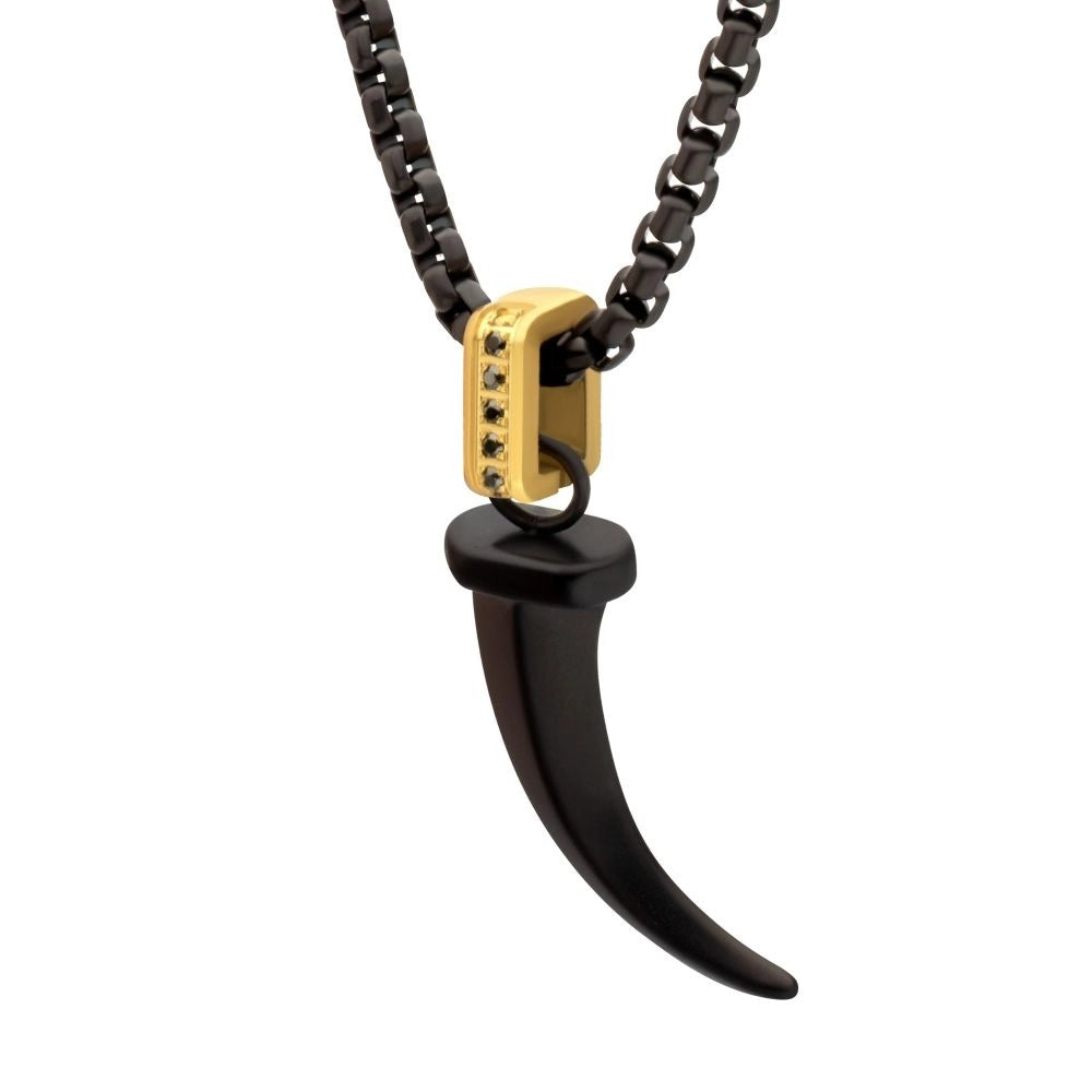 Inox Necklaces in Alternative Metals containing Other SSP1025BKKSNK