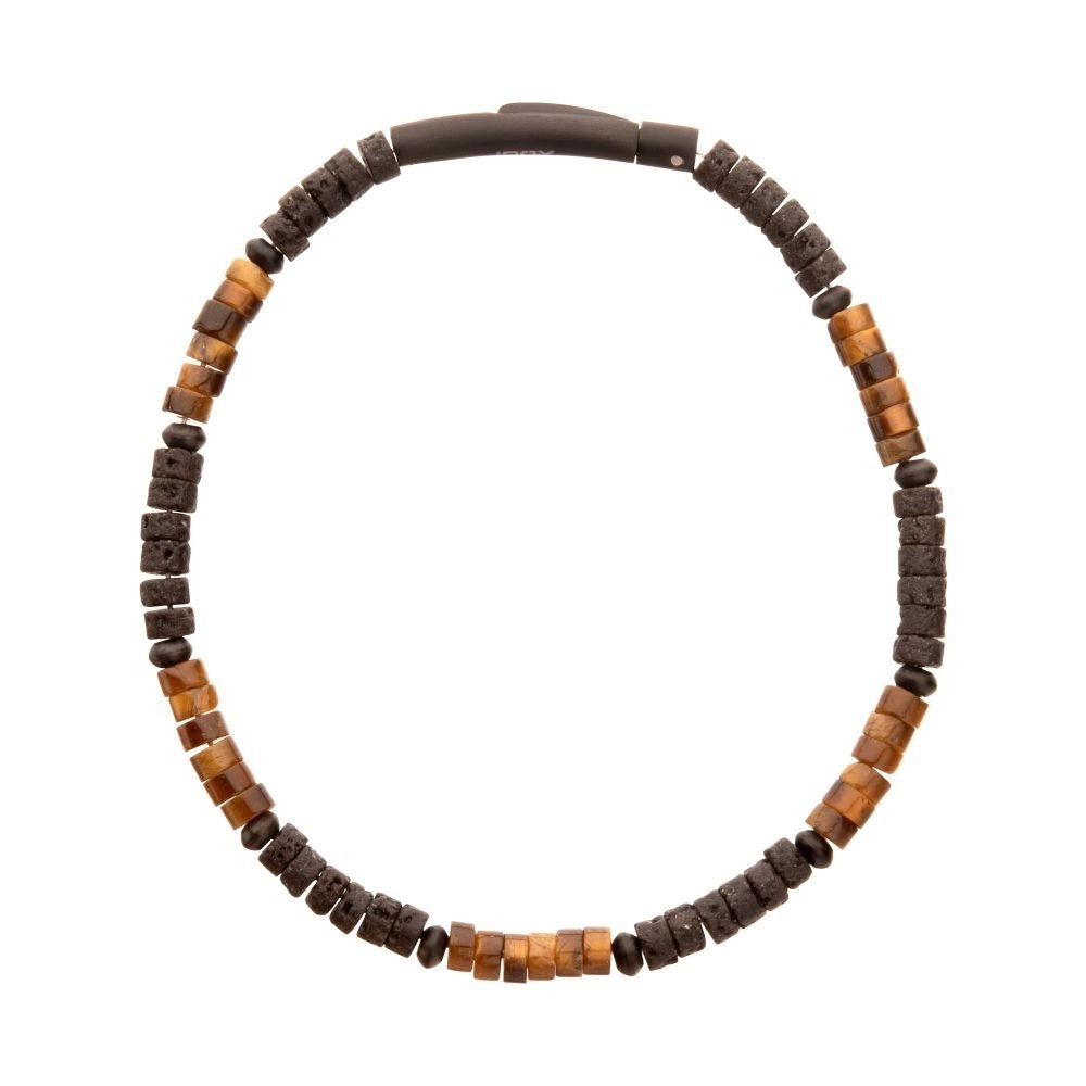 Inox Bracelets in Alternative Metals containing Other, Multi-gemstone BRHSHI03K-775