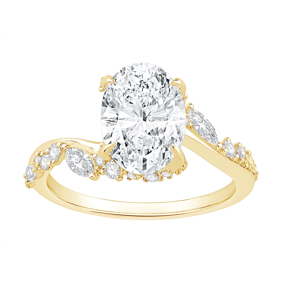 Engagement Collections Engagement Rings in Yellow Gold containing Diamond 465360