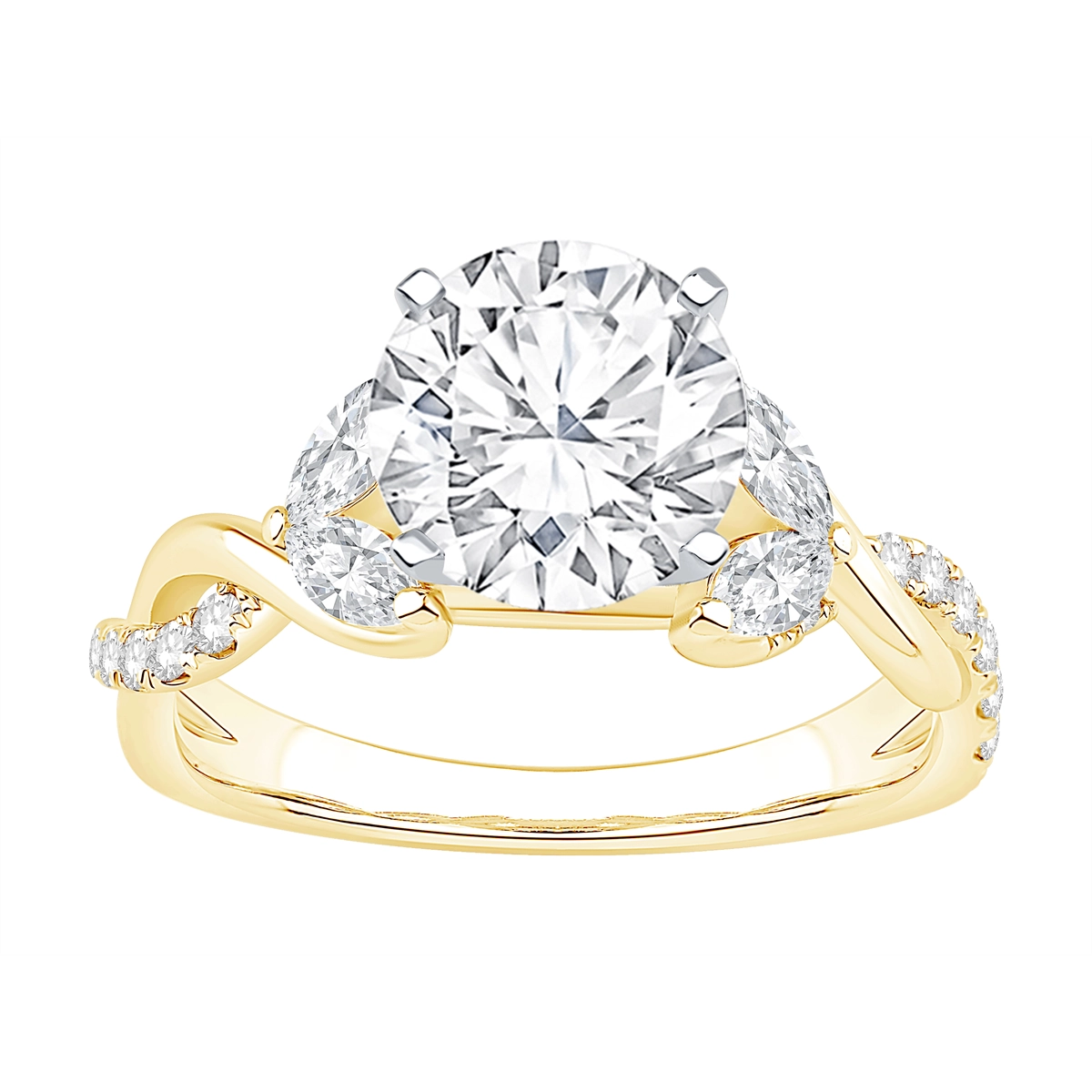 Engagement Collections Engagement Rings in Yellow Gold containing Diamond 465362