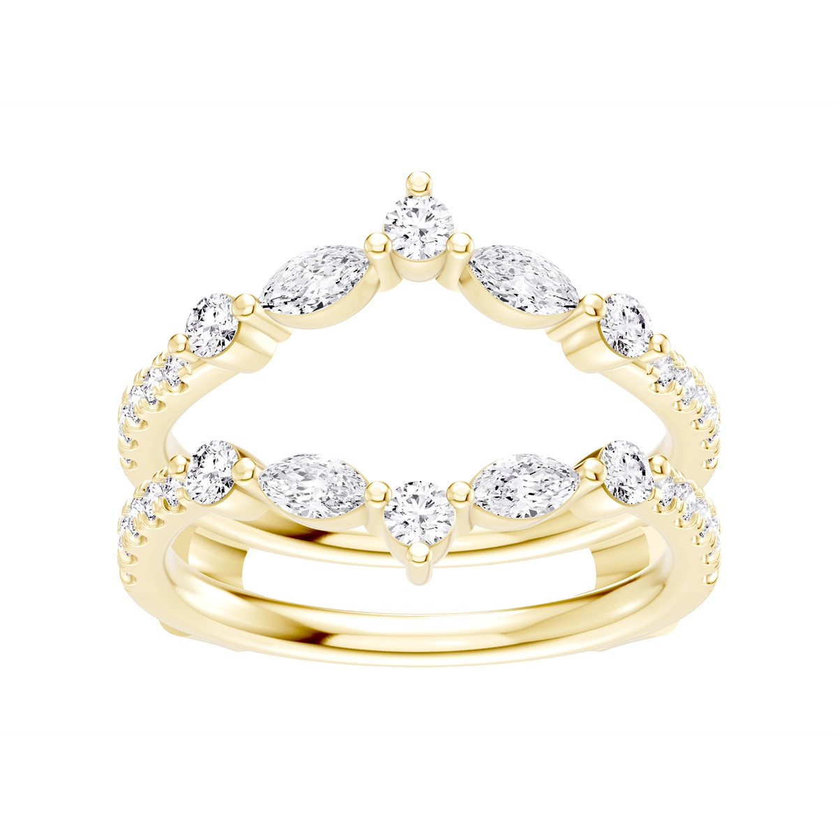 Wedding Bands Wedding Rings in Yellow Gold containing Diamond 465419