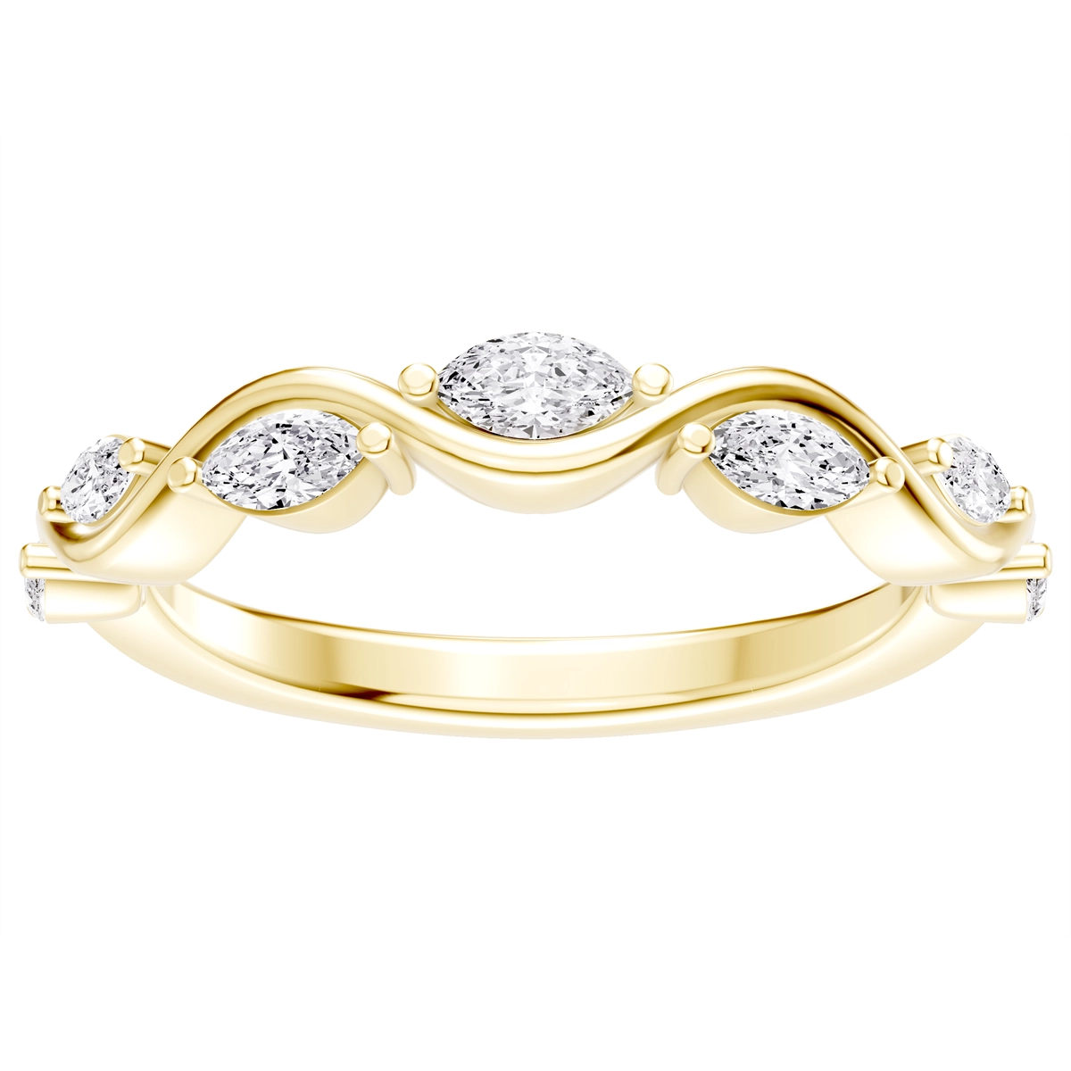 Wedding Bands Wedding Rings in Yellow Gold containing Diamond 465442