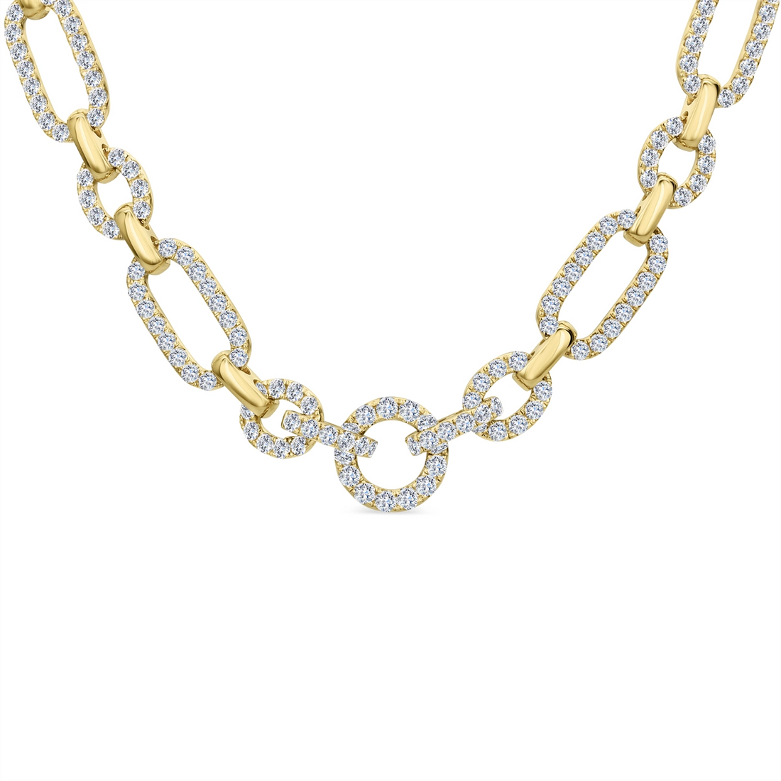 Necklaces Necklaces in Yellow Gold containing Diamond 465521