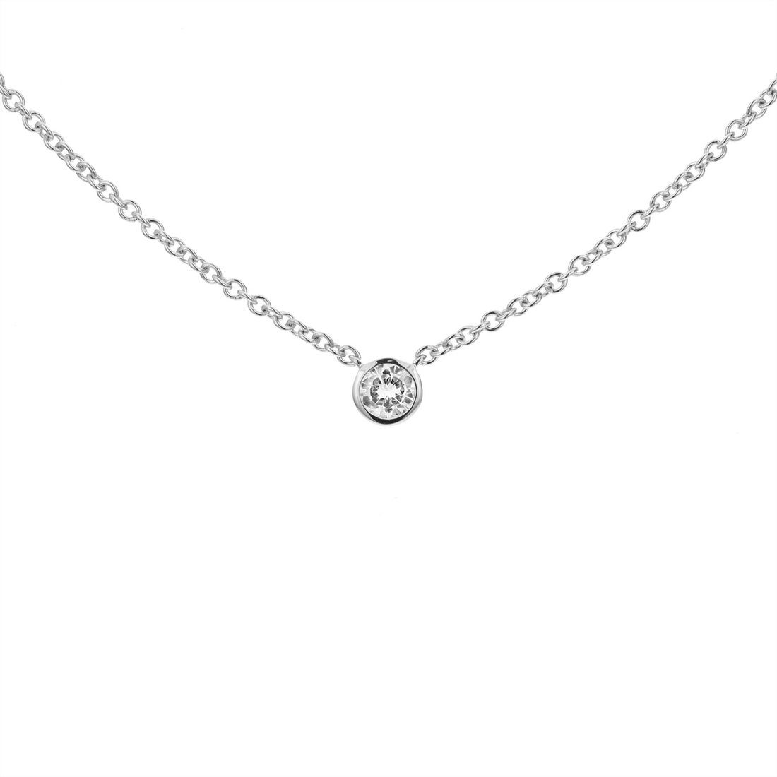 Necklaces Necklaces in White Gold containing Diamond 465522