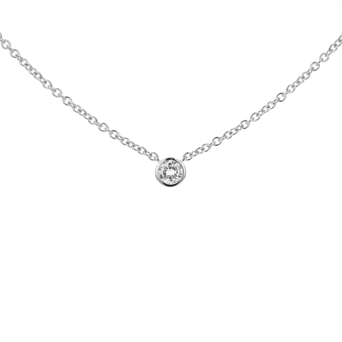 Necklaces Necklaces in White Gold containing Diamond 465526