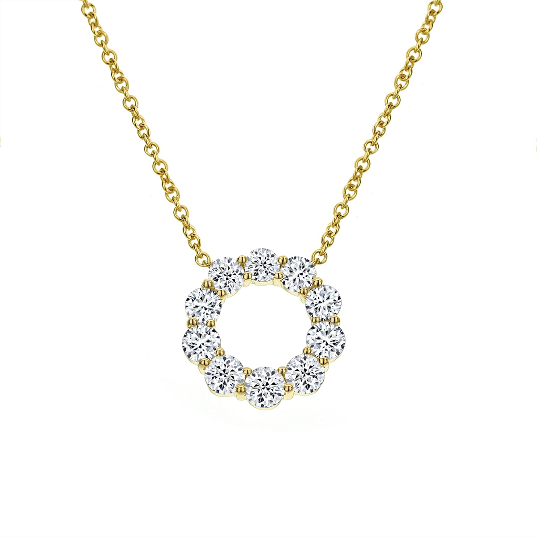 Necklaces Necklaces in Yellow Gold containing Diamond 465528