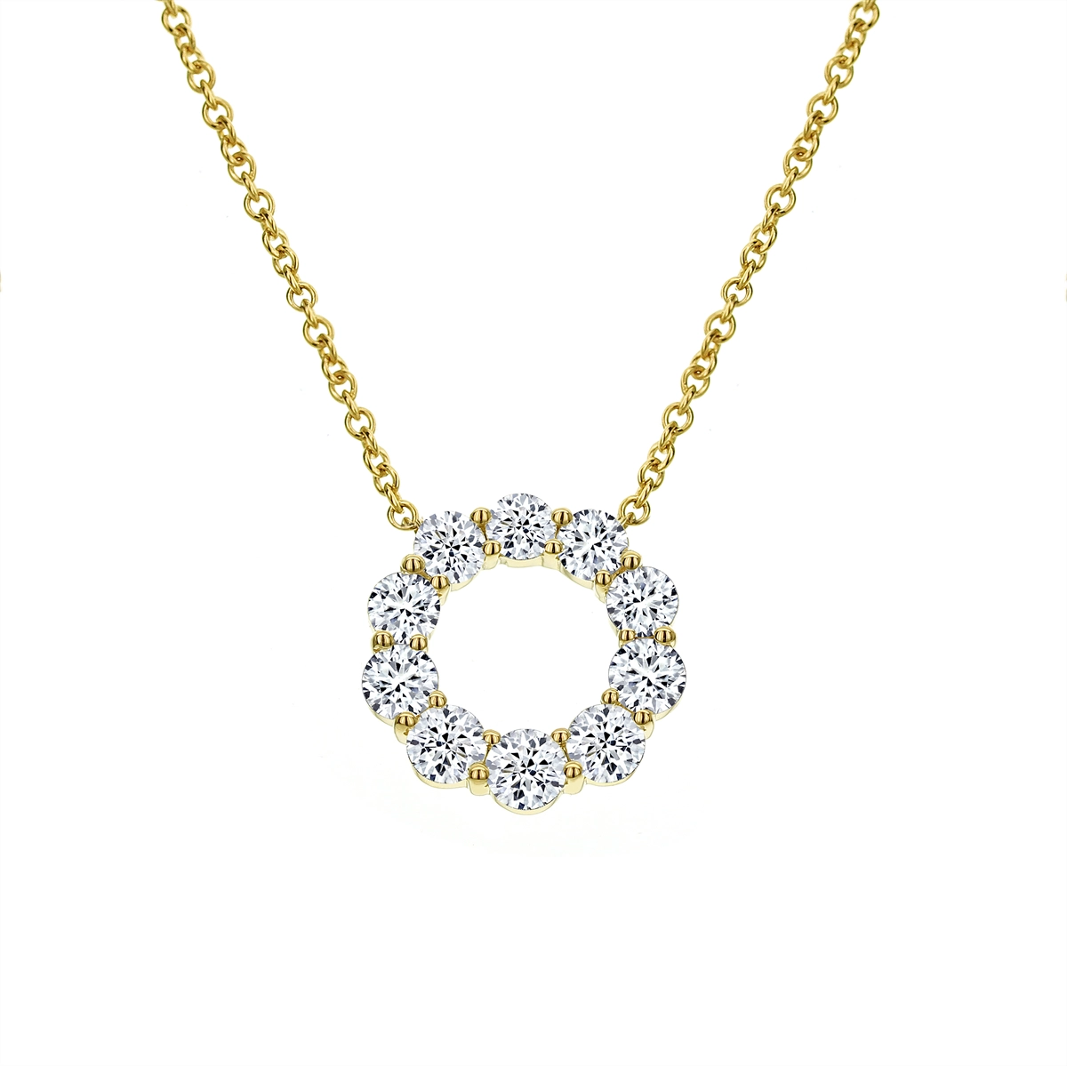 Necklaces Necklaces in Yellow Gold containing Diamond 465528