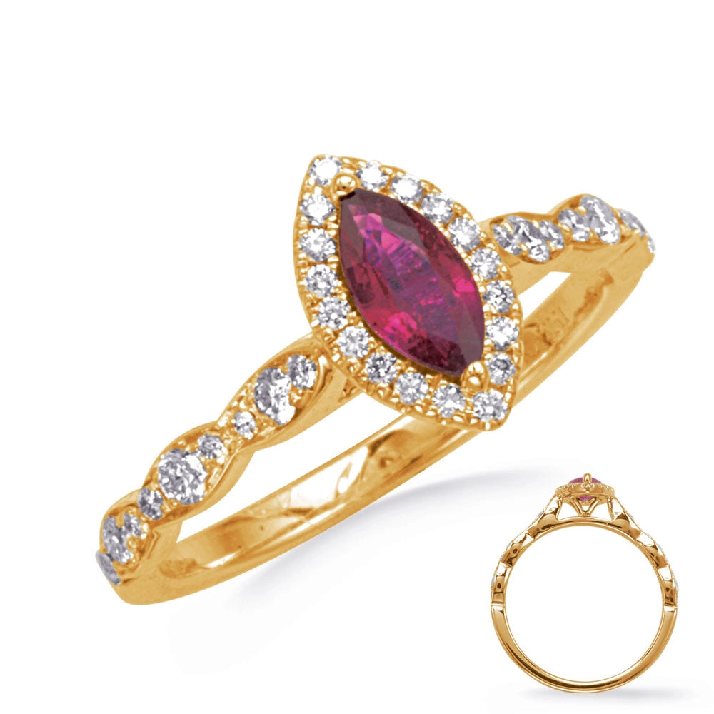 Rings Rings in Yellow Gold containing Multi-gemstone, Diamond, Ruby 465590