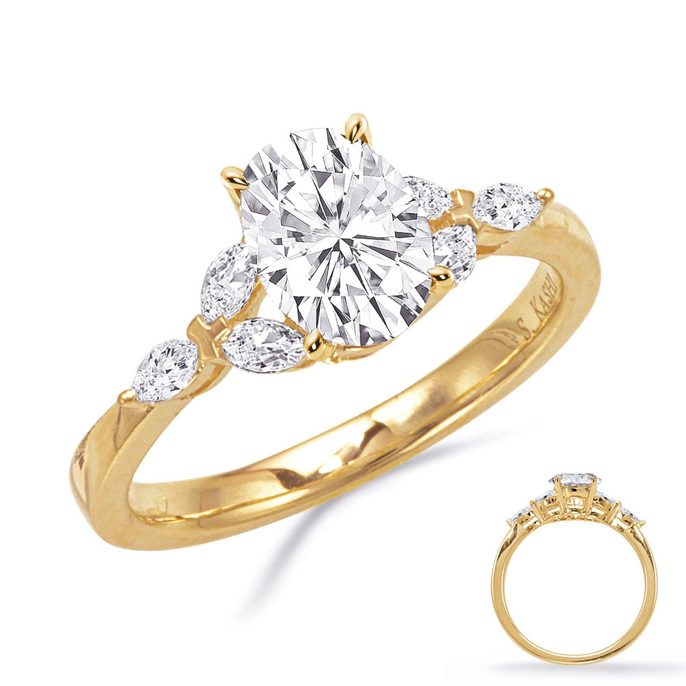 Engagement Collections Engagement Rings in Yellow Gold containing Diamond 465605