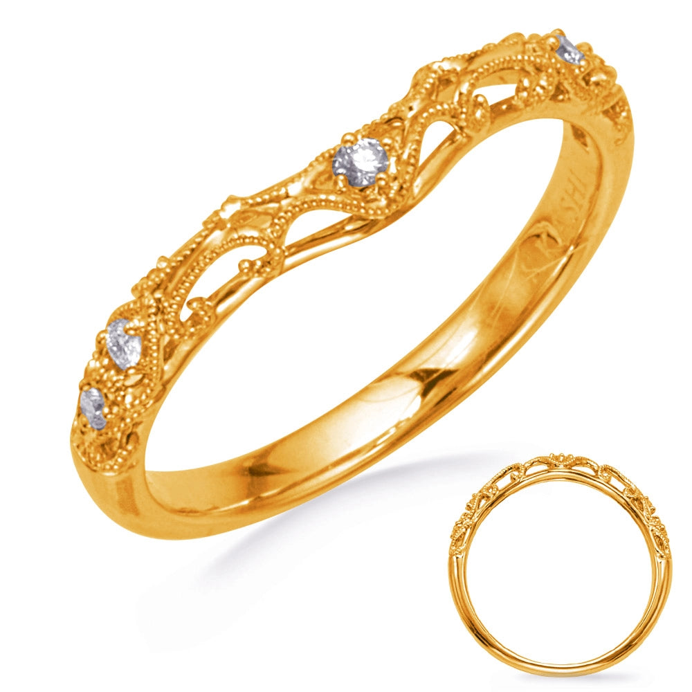 Wedding Bands Rings in Yellow Gold containing Diamond 465607