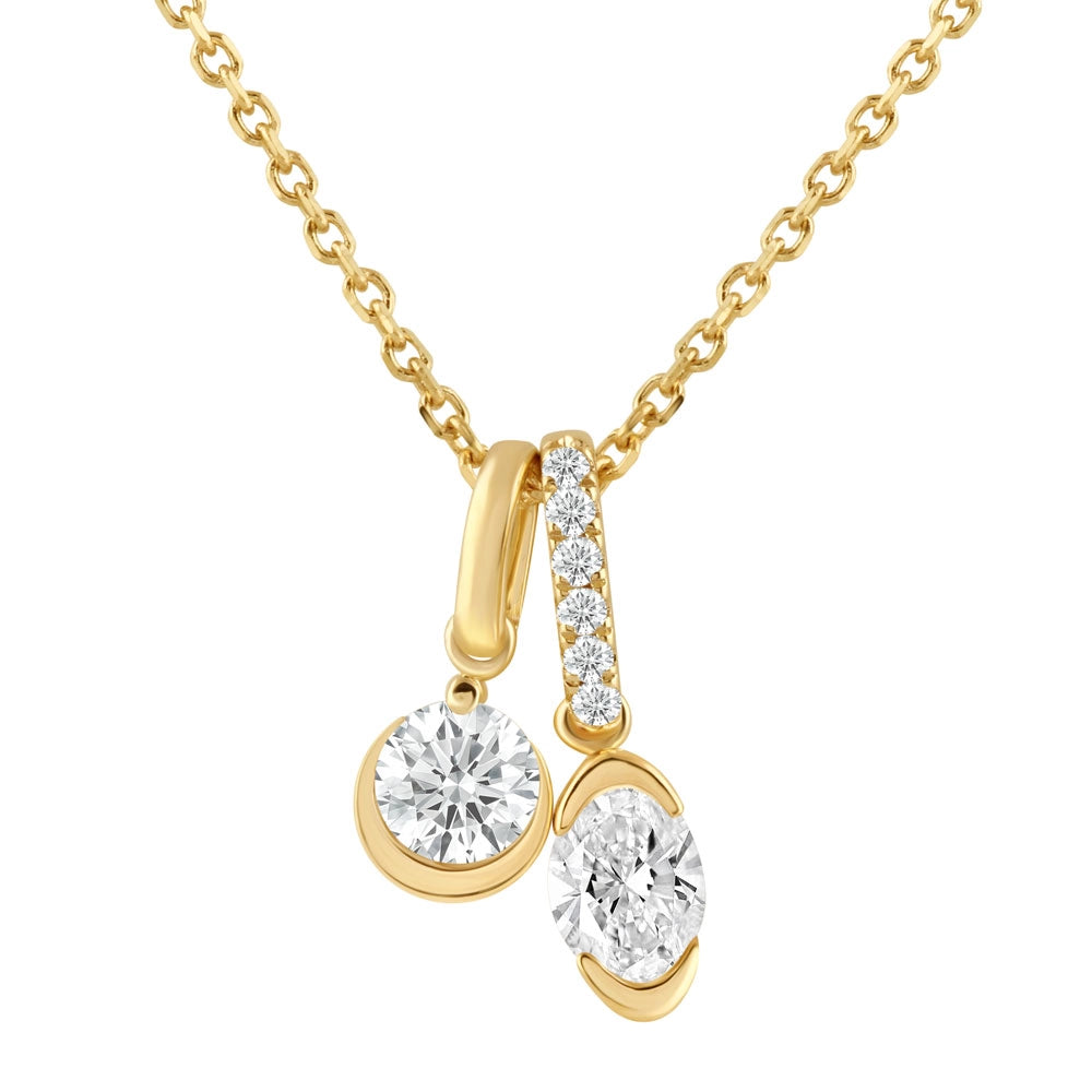 Necklaces Necklaces in Yellow Gold containing Diamond 465623