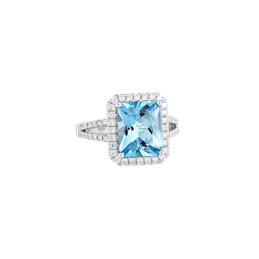 Rings Rings in White Gold containing Blue topaz , Multi-gemstone, Diamond 465648