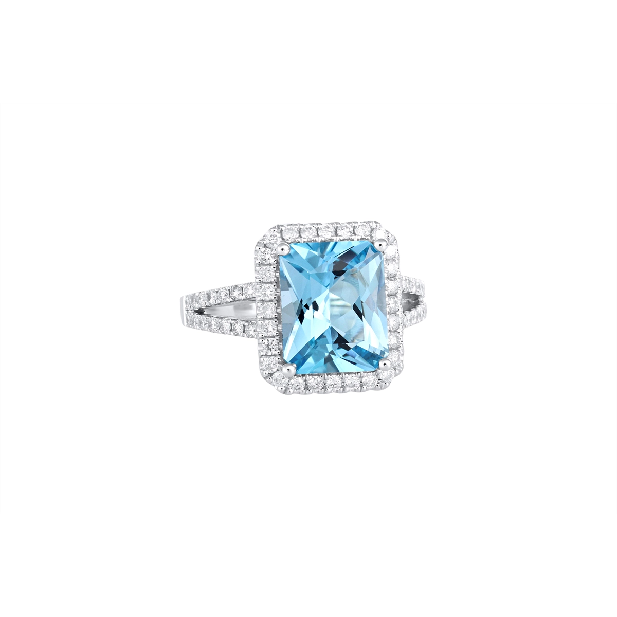 Rings Rings in White Gold containing Blue topaz , Multi-gemstone, Diamond 465648