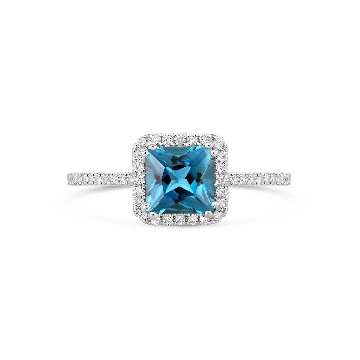 Rings Rings in White Gold containing London blue topaz, Multi-gemstone, Diamond 465653