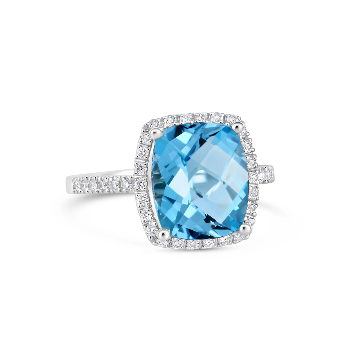 Rings Rings in White Gold containing Blue topaz , Multi-gemstone, Diamond 465654