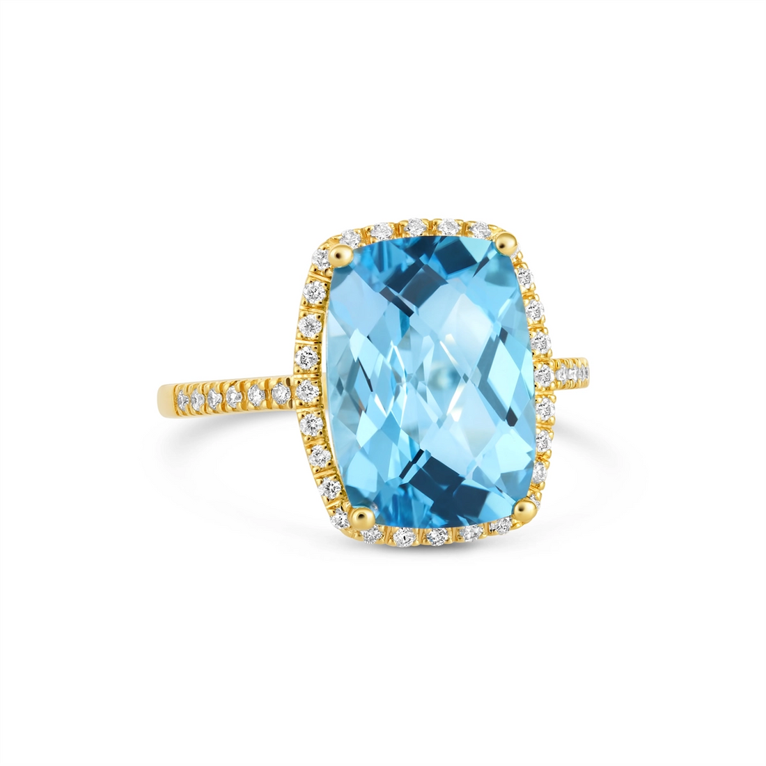 Rings Rings in Yellow Gold containing Blue topaz , Multi-gemstone, Diamond 465660