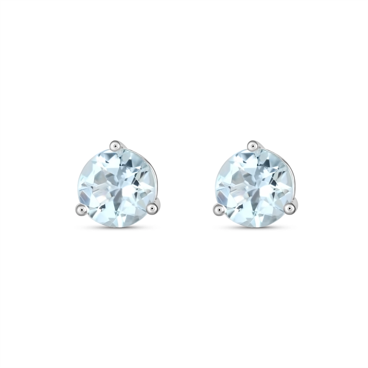 Earrings Earrings in White Gold containing Aquamarine 465676