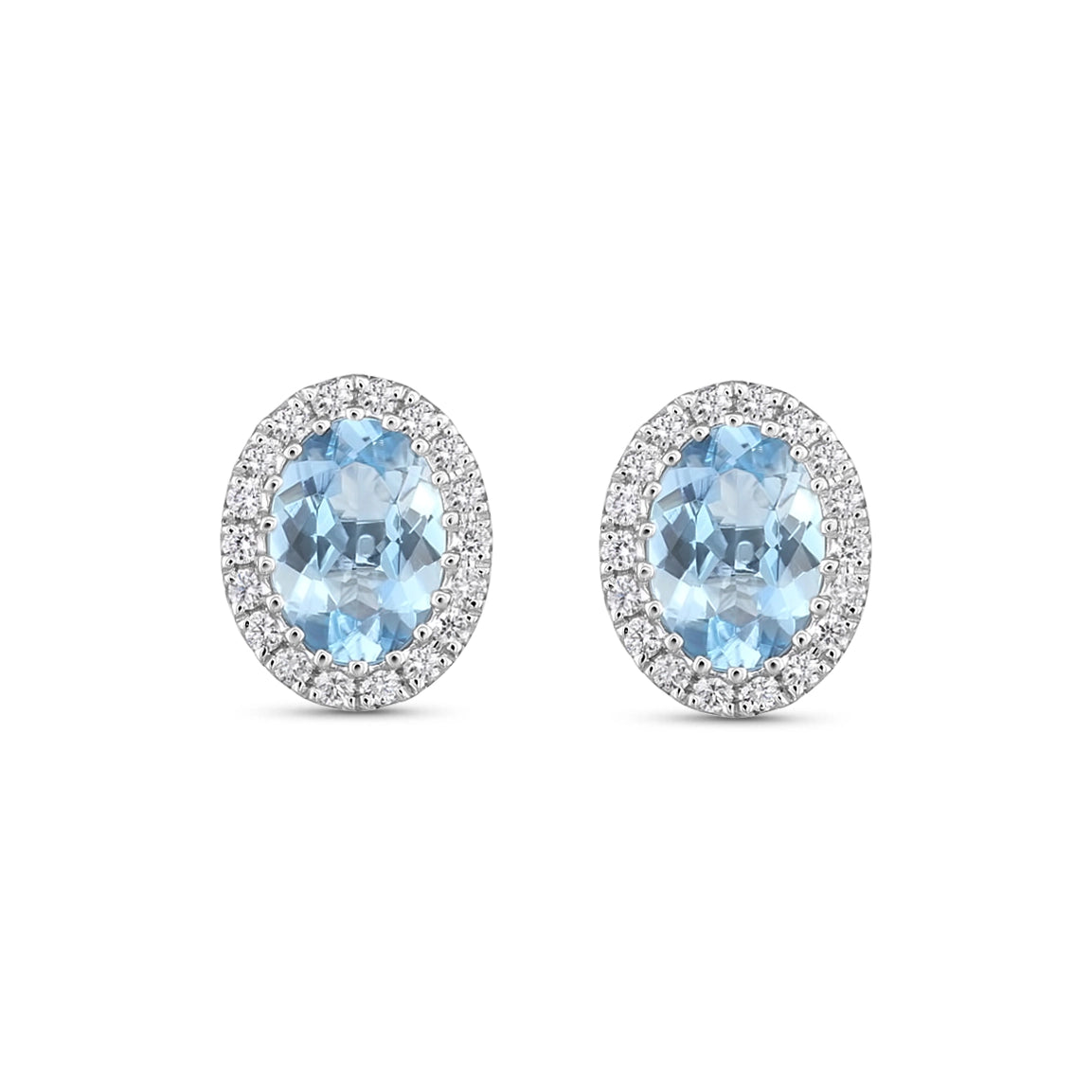 Earrings Earrings in White Gold containing Aquamarine, Multi-gemstone, Diamond 465677