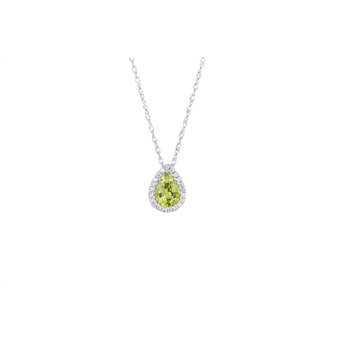 Necklaces Necklaces in White Gold containing Peridot, Multi-gemstone, Diamond 465684