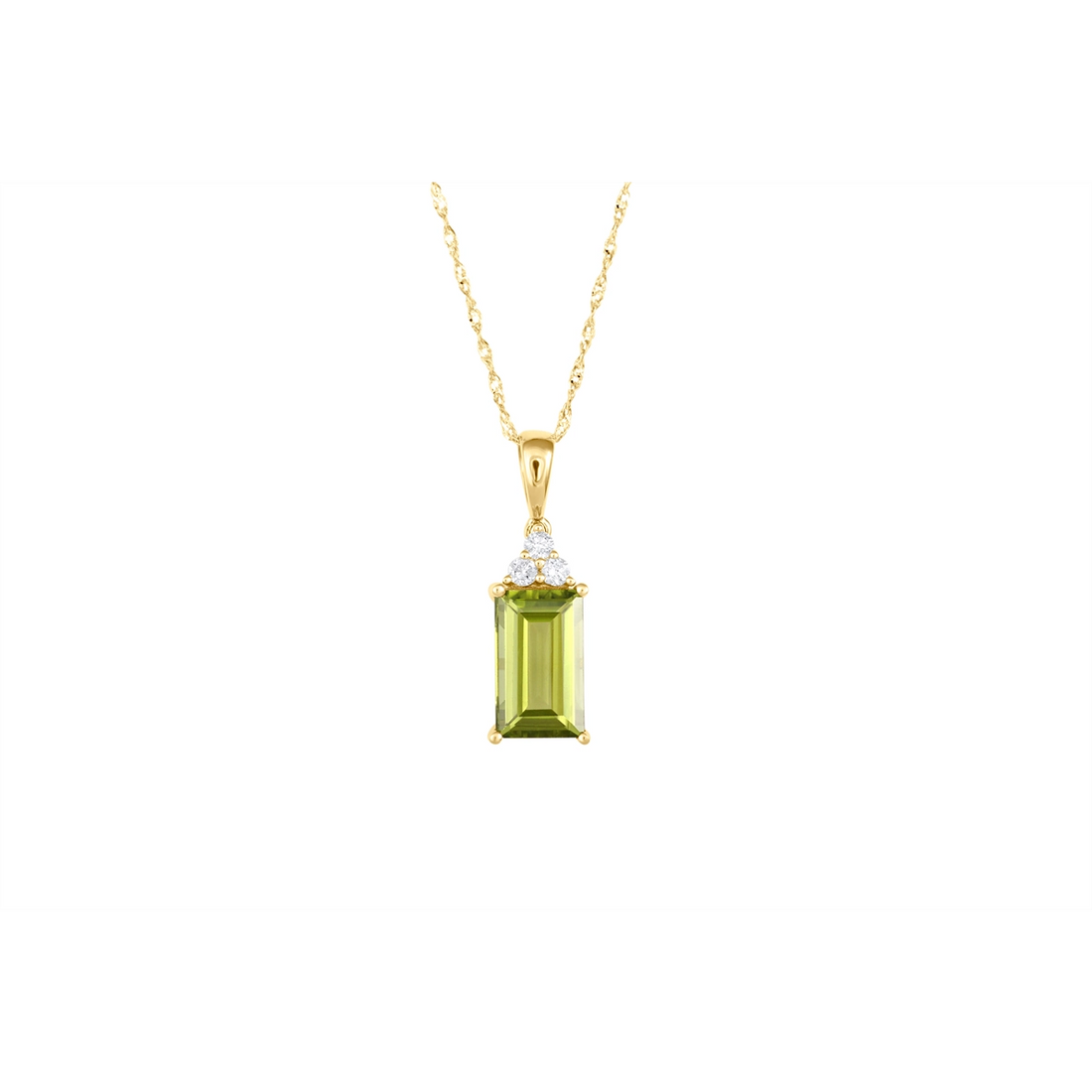 Necklaces Necklaces in Yellow Gold containing Peridot, Multi-gemstone, Diamond 465688
