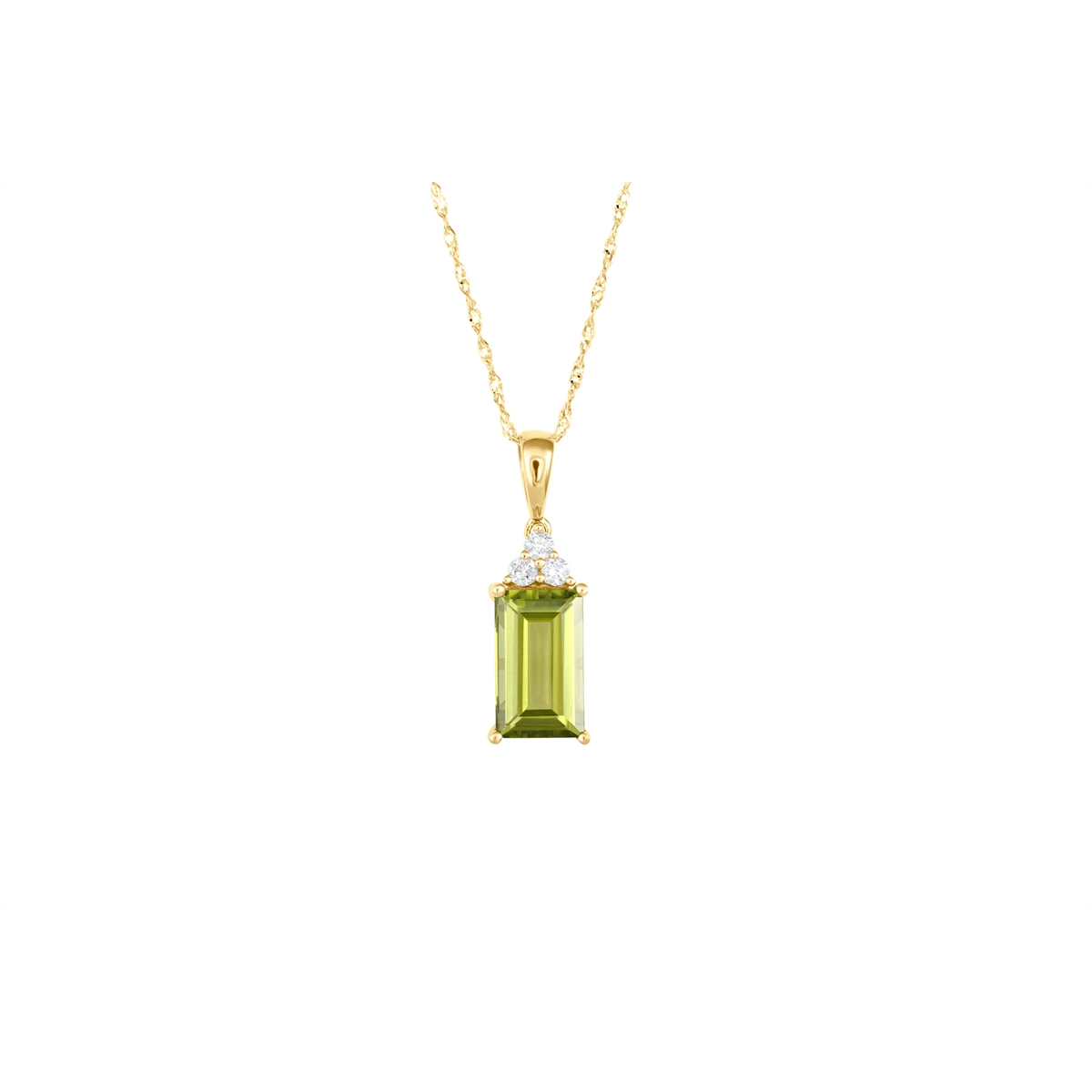 Necklaces Necklaces in Yellow Gold containing Peridot, Multi-gemstone, Diamond 465688
