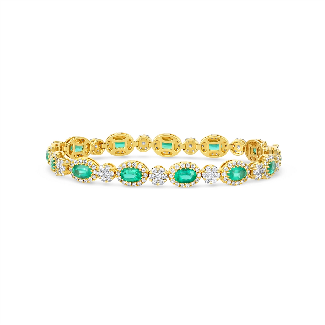 Bracelets Bracelets in Yellow Gold containing Multi-gemstone, Diamond, Emerald 465694
