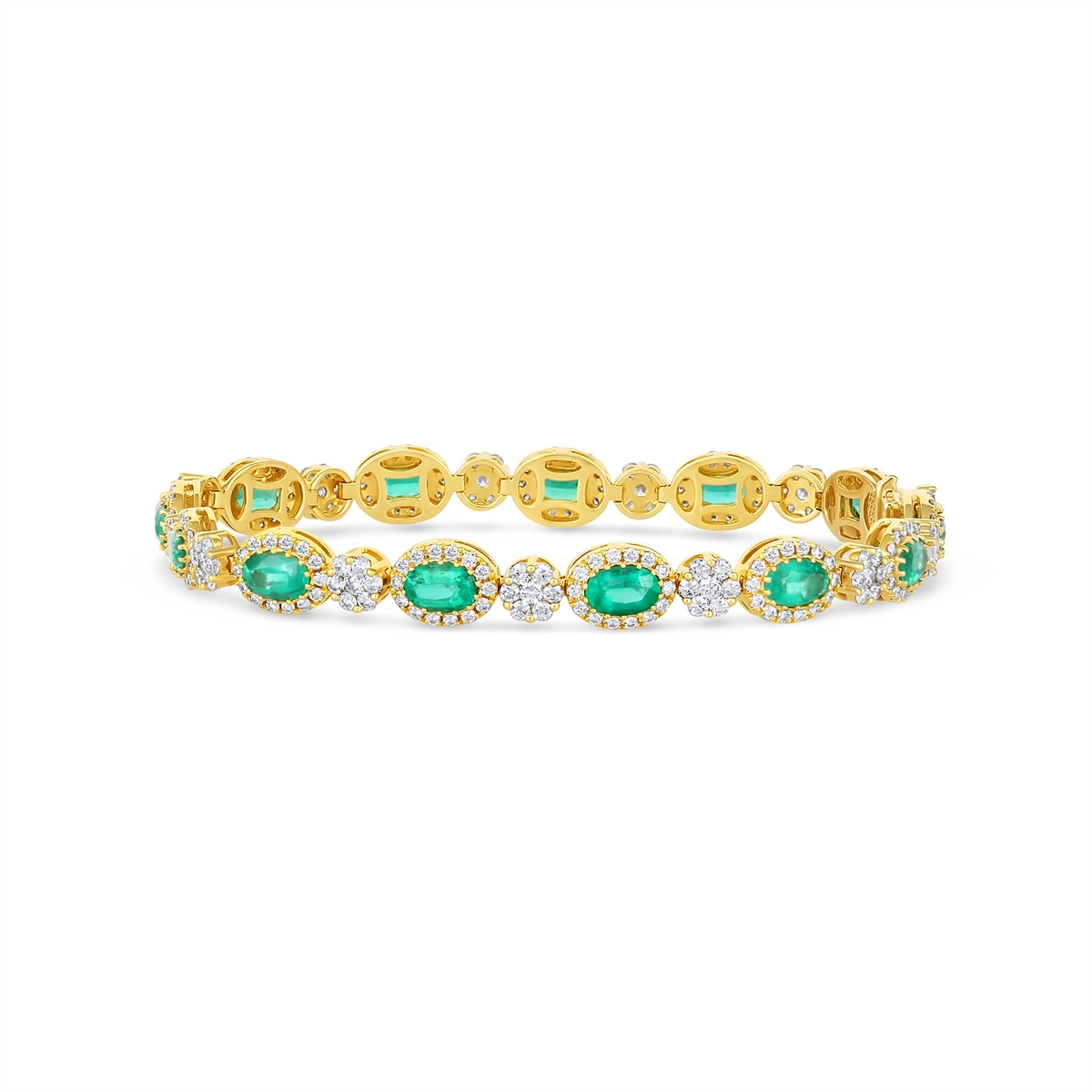 Bracelets Bracelets in Yellow Gold containing Multi-gemstone, Diamond, Emerald 465694