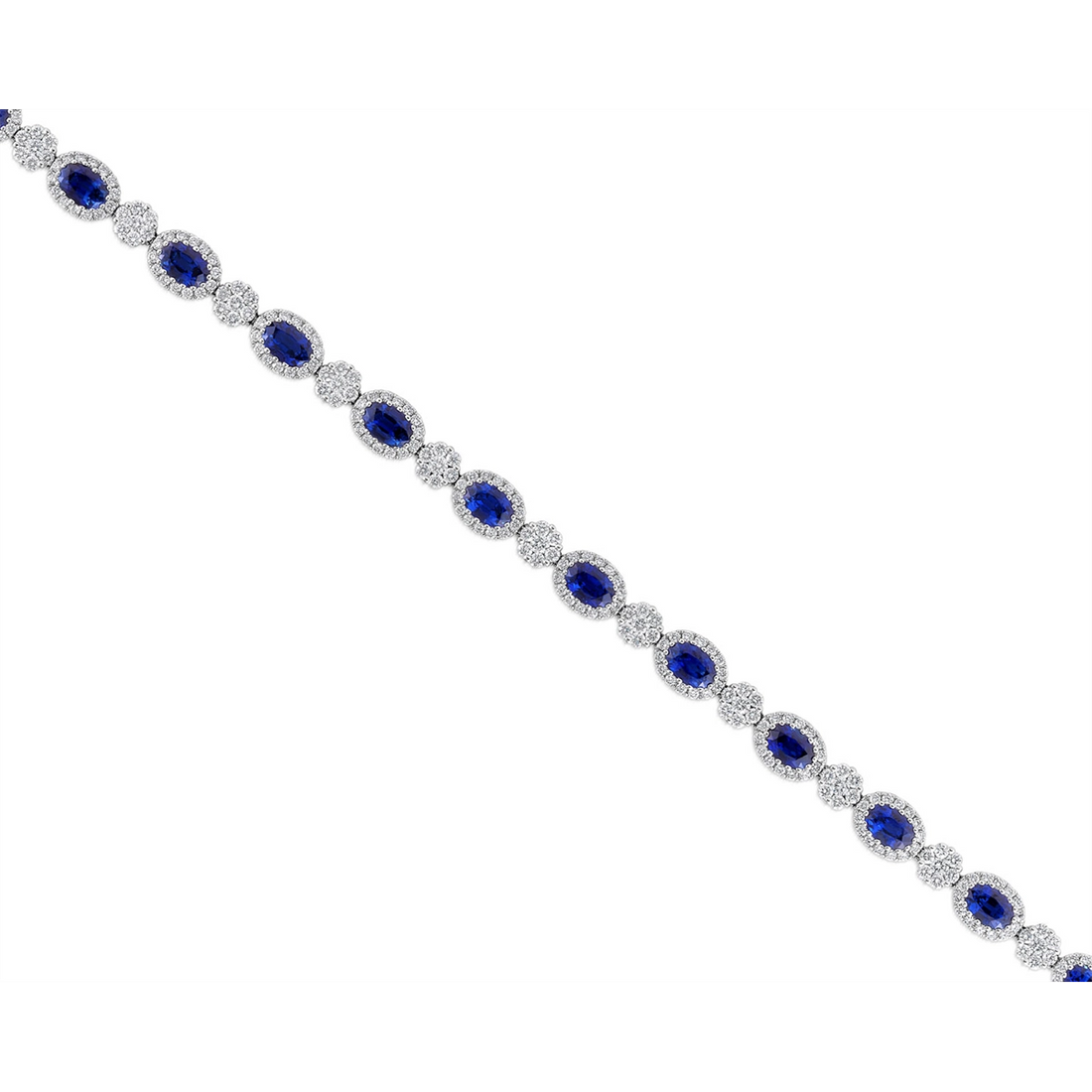 Bracelets Bracelets in White Gold containing Multi-gemstone, Diamond, Sapphire 465699