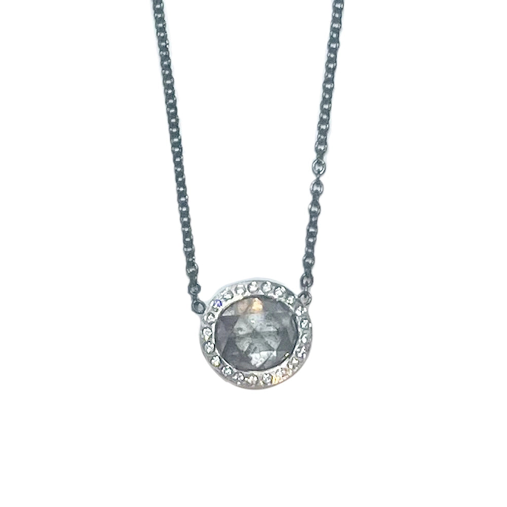 Todd Reed Necklaces in Platinum/Palladium containing Diamond CUST-N480-PD-3.22
