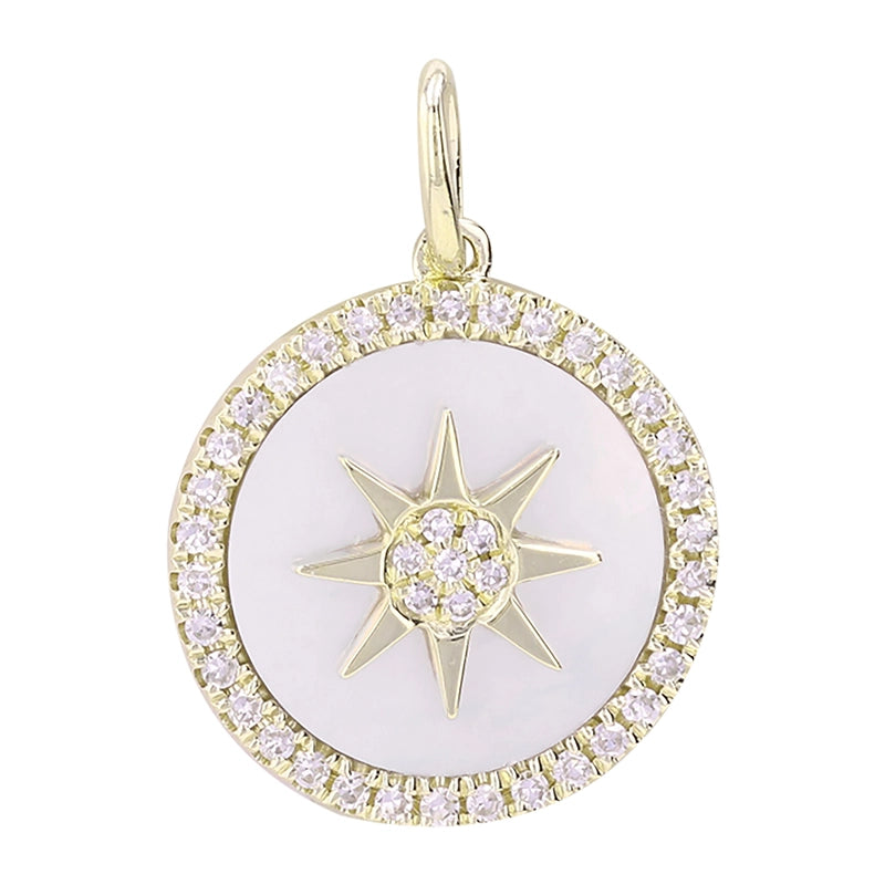 Pendants Pendants in Yellow Gold containing Mother of pearl, Multi-gemstone, Diamond 465820