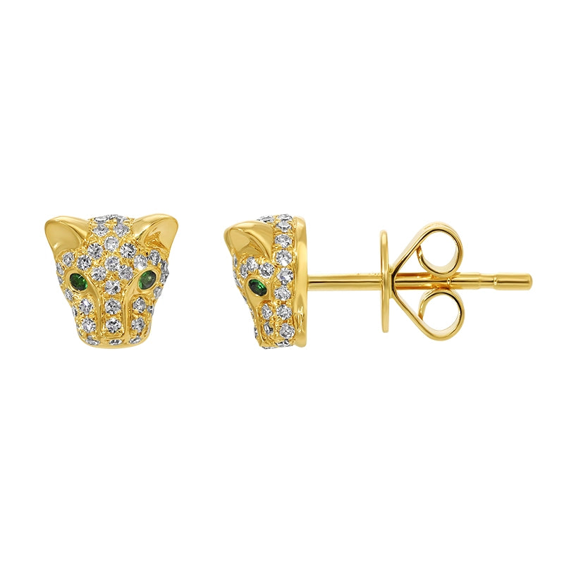 Earrings Earrings in Yellow Gold containing Other, Multi-gemstone, Diamond 465827